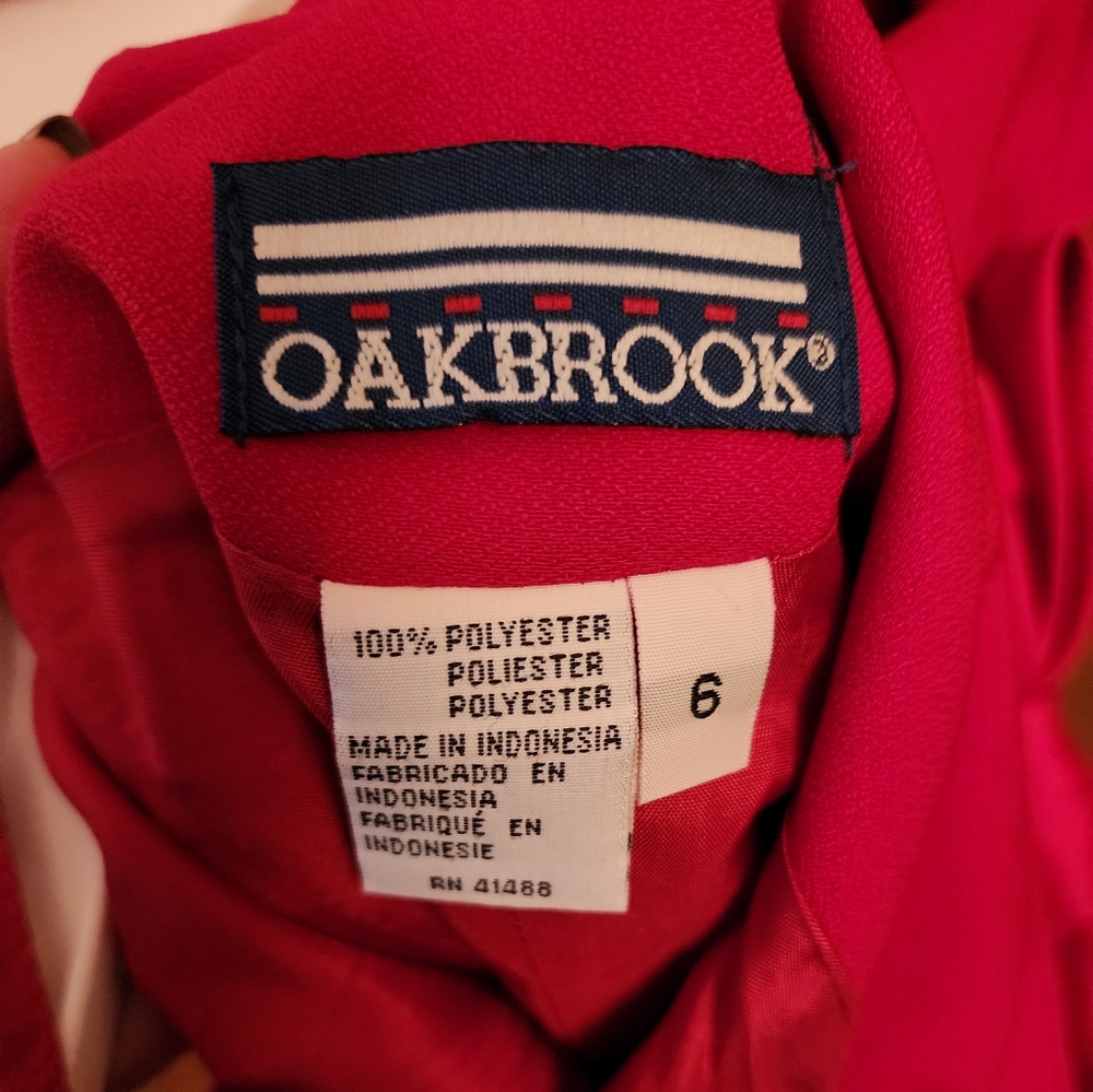 Red Dress, size 6 - polyester